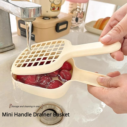 Drainer Basket to Wash Carrion Blueberries God Household Cleaning Basket Kitchen with Handle Kitchen Utensil Kitchen Accessories