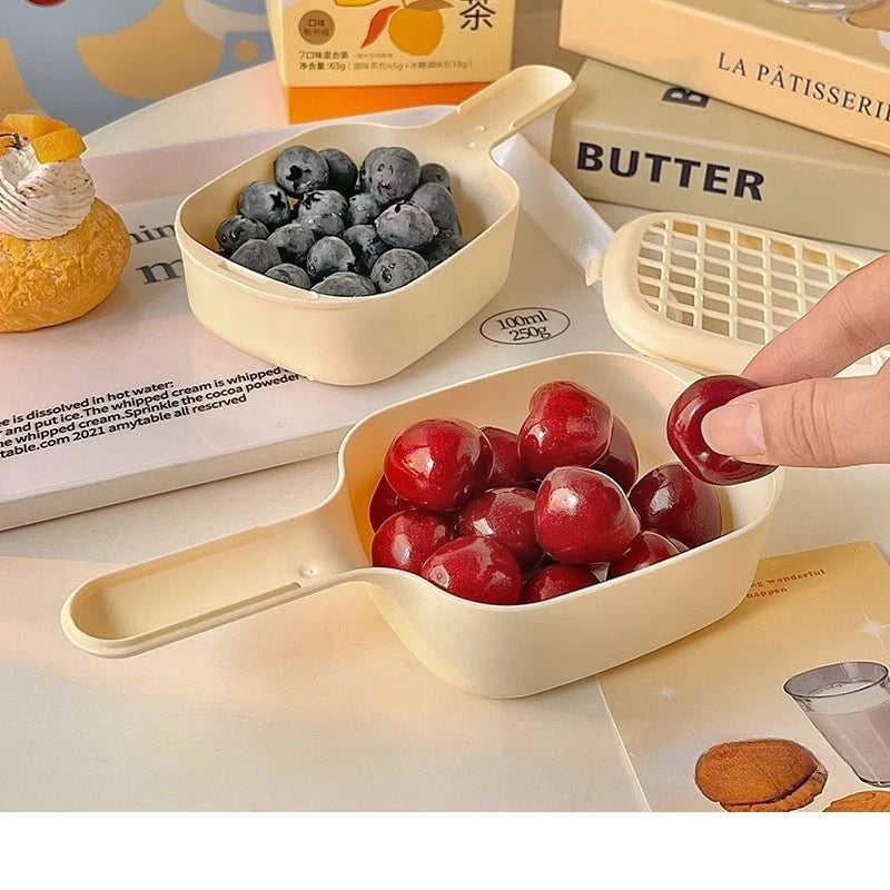 Drainer Basket to Wash Carrion Blueberries God Household Cleaning Basket Kitchen with Handle Kitchen Utensil Kitchen Accessories